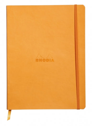 Rhodia softcover notebook A5 elastic closure titanium 117479 dotted