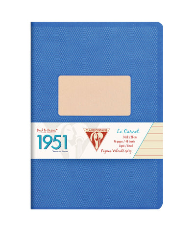 Clairefontaine #9606 4 1/4 x 6 3/4 Clothbound Notebook (Ruled Paper)