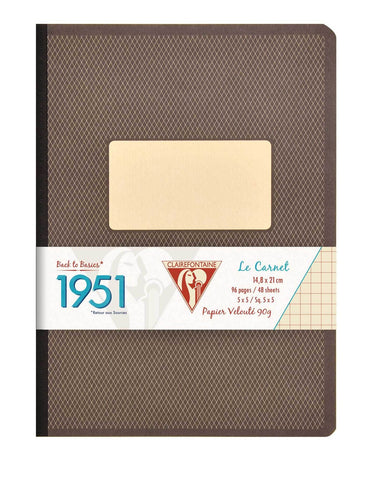 Clairefontaine - Ref 3382C - Staplebound Notebook (72 Sheets) - A4+ Size,  Squared Rulings, 90gsm Brushed Vellum Paper, Laminated Cardboard Cover 